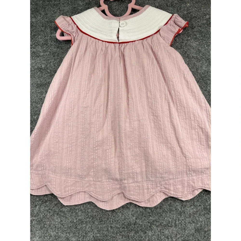 Abby & Erie Pink Smocked Patriotic Dress - Size 2 / 2T - EUC